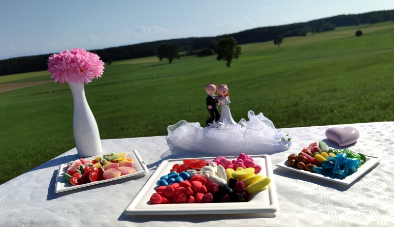 Candybar für Ihre Hochzeit. Unsere 3 Größen für Süßigkeitenplatten im Überblick